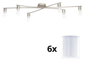 Plafonieră LED Eglo MY CHOICE 6xE14/4W/230V crom/alb