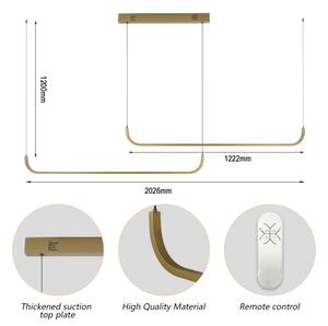 Lustră LED dimabilă pe cablu Immax NEO 07228L PATTINI LED/53W/230V Tuya + telecomandă