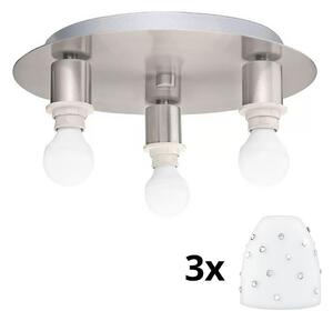 Plafonieră LED Eglo MY CHOICE 3xE14/4W/230V crom/alb