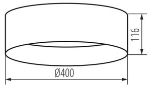 Plafonieră LED Kanlux 36509 RIFA LED/17,5W/230V 3000K maro