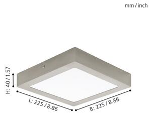 Eglo 94526 - Plafonieră FUEVA 1 LED/16,5W/230V