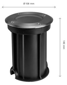 Corp de iluminat de exterior pentru căi de acces LUKKA CONNECT 1xGU10/4W/230V IP67 crom mat rotund