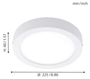 Eglo 96669 - Plafonieră LED RGBW dimerizabilă FUEVA-C LED/15,6W/230V BT