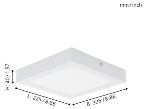 Eglo 94077 - Plafonieră LED FUEVA 1 LED/16,47W/230V