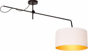 Lustru LED reglabil aplicat VENICE 1xE27/60W/230V alb/auriu