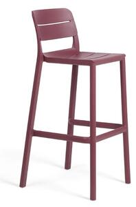 Scaun de bar Nardi - Cassia Stool - Borgogna
