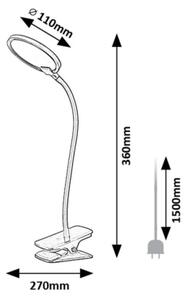 Lampă LED dimabilă de masă cu clemă Rabalux 74199 MARCIN LED/7W/230V