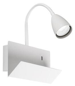 Lampă de perete cu raft Rabalux 71090 TACITO 1xGU10/25W/230V alb