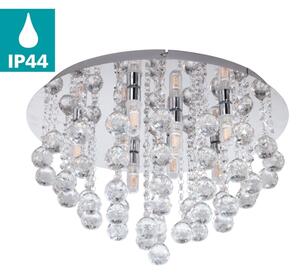 Plafonieră LED pentru baie Eglo 79516 MONTEPRANDONE 8xG9/3W/230V IP44 crom