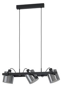 Lustră pe cablu Eglo 780478 CALERINO 3xE27/40W/230V negru