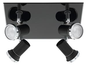 Spot LED pentru baie Eglo 780428 BABILONE 4xGU10/3W/230V IP44 negru
