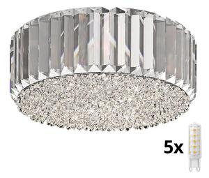 Plafonieră de cristal Brilagi GLAMOUR 5xG9/42W/230V