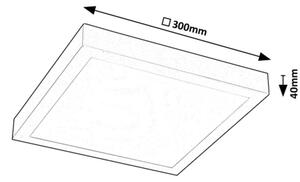 Panou LED aplicat Rabalux 71076 DAMEK LED/18W/230V 4000K 30x30 cm