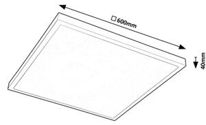 Panou LED aplicat Rabalux 71078 DAMEK LED/40W/230V 4000K 60x60 cm