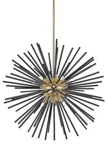 Lustră pe tijă Zuma Line P0491-09C-F7BC URCHIN 9xG9/42W/230V auriu/negru