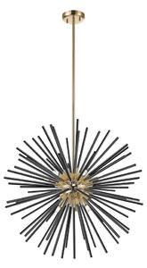 Lustră pe tijă Zuma Line P0491-09C-F7BC URCHIN 9xG9/42W/230V auriu/negru