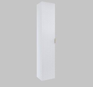 Corp lemn masiv de baie Liora, 35 × 186 × 35 cm - Alb