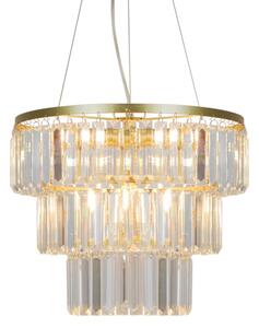 Lustră pe cablu Zuma Line P17127-4-1GD TIFANNY 4xE14/40W/230V auriu