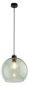 Pendul pe cablu CUBUS 1xE27/15W/230V negru/verde fumuriu