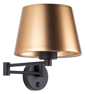 Aplică de perete GLORY 1xE27/15W/230V auriu/negru
