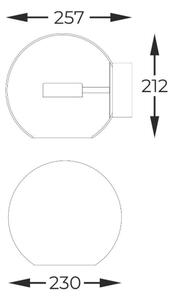 Aplică LED Zuma Line W0428-01D-F4AC ENCELADUS LED/5W/230V argintiu