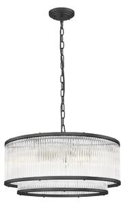 Lustră pe lanț Zuma Line P0528-06H-P7AC SERGIO 6xE14/60W/230V negru