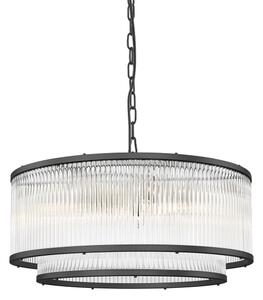 Lustră pe lanț Zuma Line P0528-06H-P7AC SERGIO 6xE14/60W/230V negru