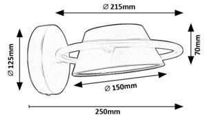 Aplică LED Rabalux 71048 ODISS LED/6W/230V negru