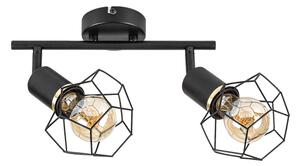 Spot Rabalux 71066 FRAN 2xE27/40W/230V negru