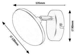 Aplică LED Rabalux 71062 MADI LED/4W/230V 3000K negru
