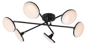 Lustră LED aplicată Rabalux 71063 MADI LED/24W/230V 3000K negru