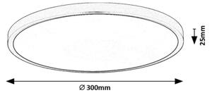 Plafonieră LED Rabalux 71073 PAULOS LED/24W/230V 4000K d. 30 cm alb