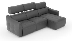 Canapea lemn masiv DAVOS, 251 × 100 × 101 cm - Dreapta