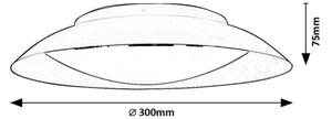 Plafonieră LED Rabalux 71188 HAFSA LED/20W/230V d. 30 cm