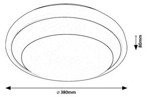Plafonieră LED Rabalux 71273 BARBORA LED/24W/230V 4000K