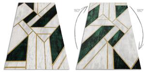 Exclusiv EMERALD covor 1015 glamour, stilat, marmură, geometric sticla verde / aur