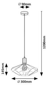 Lustră pe cablu Rabalux 72241 FRAN 1xE27/40W/230V