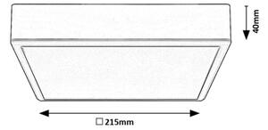Plafonieră LED Rabalux 71245 LAURI LED/22W/230V 21x21 cm alb
