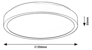 Plafonieră LED pentru baie Rabalux 71258 SAMIRA LED/36W/230V IP44 alb
