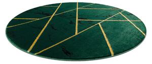 Exclusiv EMERALD covor 1012 cerc - glamour, stilat, marmură, geometric sticla verde / aur