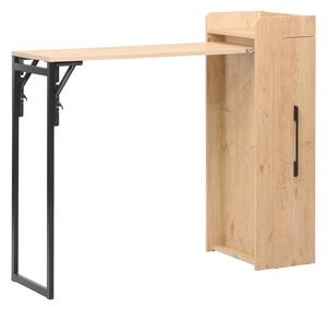 Masa Bar Pilabila Cu Sertar Pentru Bauturi Wizzer Stejar 122x44 Cm