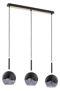Lustră pe cablu MILTONA 3xE27/60W/230V negru/gri