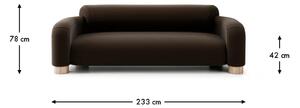 Canapea lemn masiv Path 2/3/4 locuri - 3 locuri