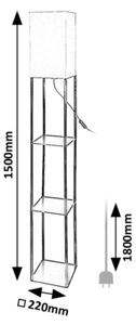 Lampadar cu rafturi Rabalux 74191 BRONN 1xE27/40W/230V