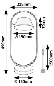 Lampă LED de masă Rabalux 74190 ODISS LED/6W/230V