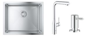 Set baterie bucătărie Grohe Essence 30270000, chiuveta din otel Grohe K700 31574SD1, 40535000