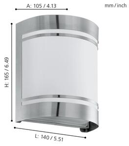 EGLO 30191 - Corp de iluminat perete exterior CERNO 1xE27/40W