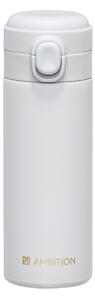 Cana termos 350ml, buton de siguranta, gri, Alice