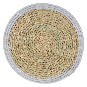 Suport farfurie 30cm, margine gri, Boho