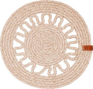 Suport farfurie 35cm, crem, Boho